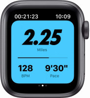 Apple Watch Nike Series 6 44mm GPS Aluminium spacegrau