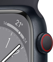 Apple Watch Series 8 (GPS + Cellular) 45mm Aluminium Mitternacht