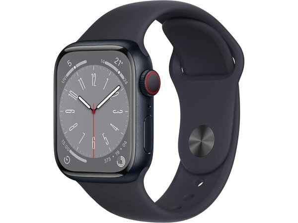 Apple Watch Series 8 (GPS + Cellular) 45mm Aluminium Mitternacht