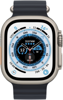 Apple Watch Ultra 49mm Titan GPS + Cellular Ocean Armband...