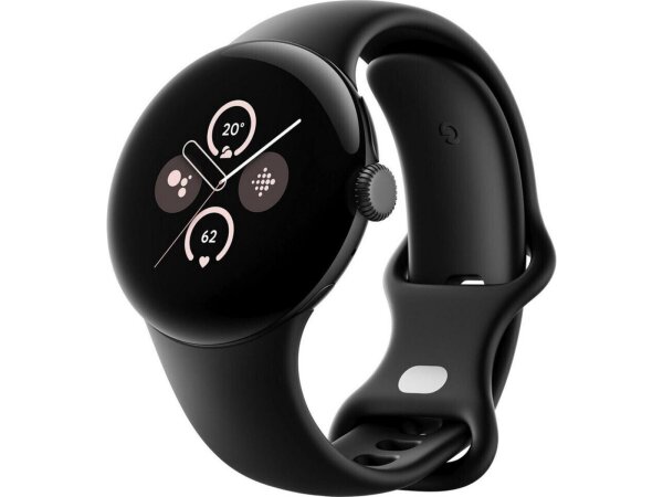 Google Pixel Watch 2 Matte Black mit Sportarmband Obsidian Wi-Fi