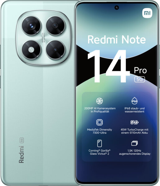 Xiaomi Redmi Note 14 Pro 5G 256GB/8GB Coral Green