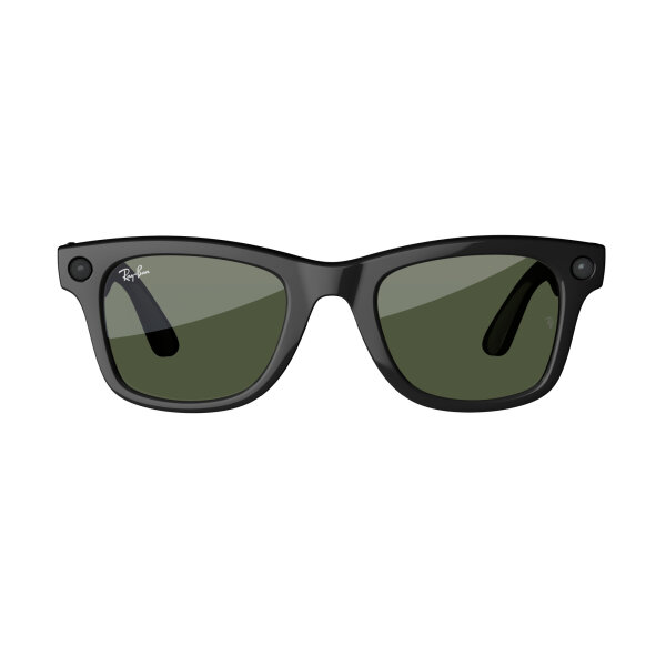 Ray-Ban RW4006 Meta Wayfarer 50mm shiny black/g15 green
