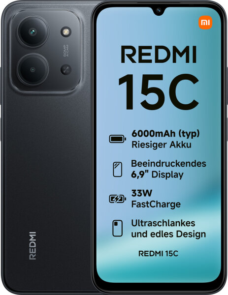 Xiaomi Redmi 15C 128GB/4GB Midnight Black