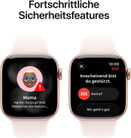 Apple Watch Series 11 (GPS + Cellular) 42mm Aluminium Rosegold/Blassrosa S/M