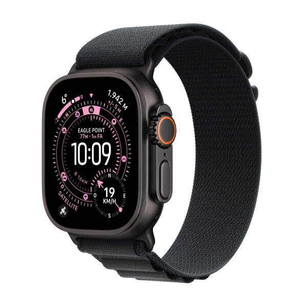 Apple Watch Ultra 3 49mm Titan Schwarz GPS + Cellular Alpine Loop schwarz Medium