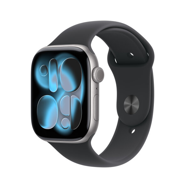 Apple Watch Series 11 GPS 46mm Aluminium Spacegrau/Schwarz S/M