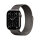 Apple Watch Series 11 (GPS + Cellular) 46mm Titan Schiefer Milanaise-Armband Schiefer M/L