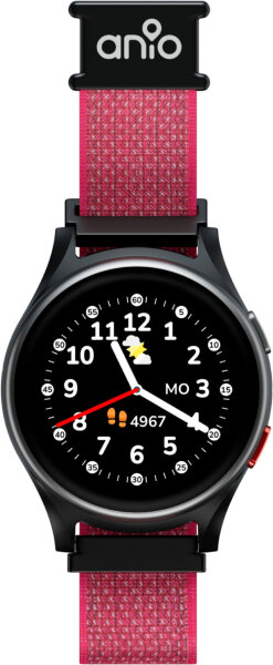 Anio 6 Kinder Smartwatch Schwarz/Rot