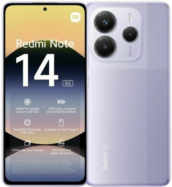 Xiaomi Redmi Note 14 5G 256GB Lavender Purple