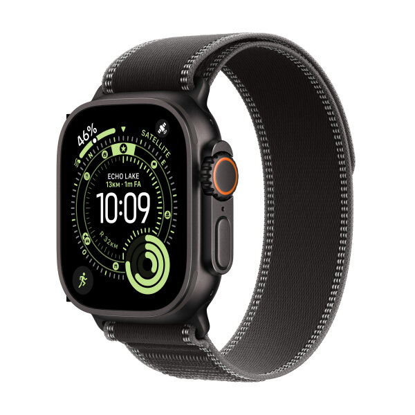 Apple Watch Ultra 3 49mm Titan Schwarz GPS + Cellular Trail Loop schwarz/kohlegrau M/L