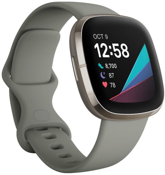 Fitbit Sense silber/salbeigrau