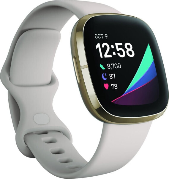 Fitbit Sense gold/weiß