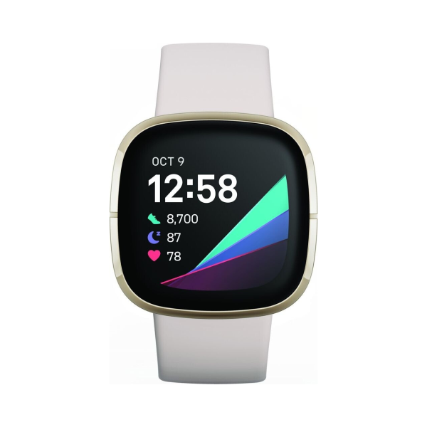 Fitbit Sense gold/weiß