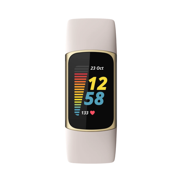 Fitbit Charge 5 Fitness Tracker Weiß Gold